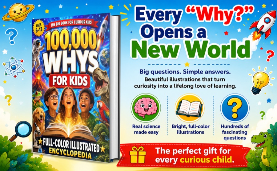 100,000 Whys for Kids — Big Questions, Clear Answers & Mind-Blowing Facts